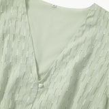 Julieta - שמלת מידי עם שרוולים עם קפלים