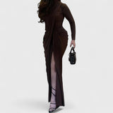 שמלת מקסי אסימטרית של ליאור