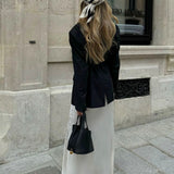 גלאיזה | תיק דלי עם מנעול זהב חלק