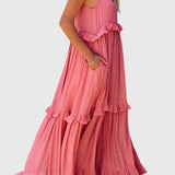 שמלת מקסי עם קפלים של Eden Breeze