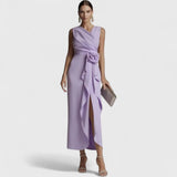 שמלת מידי סאטן של אינבר