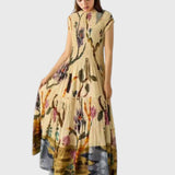 שמלת מקסי קפלים רבקה