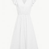 Julieta - שמלת מידי עם שרוולים עם קפלים