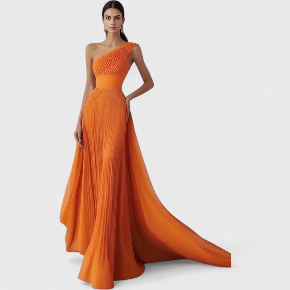 שמלת מקסי עם כתף אחת של אריאל