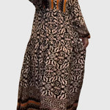 שמלת שרוולים מודפסת של יעל