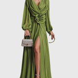 שמלת מקסי שיפון אלגנטית של ליאור