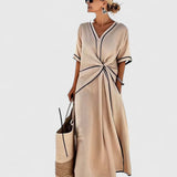 שמלת מידי מפוספסת של נטע