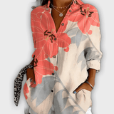 חולצת פרחים אלגנטית איווי - נוחות וסטייל יומיומי