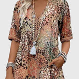 שמלת מידי פרחונית אלגנטית של Noa