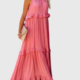 שמלת מקסי עם קפלים של Eden Breeze