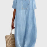 שמלת מידי בגזרה נינוחה של יעל