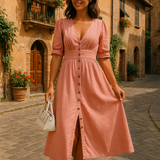 Melinza - שמלת ג'ינס עם מחשוף