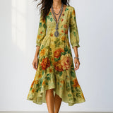 Debra - שמלת מקסי עם הדפס פרחוני