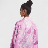 שמלת מקסי עם הדפס ספירלה של מאיה