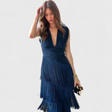 שמלת מקסי קפלים של נועה