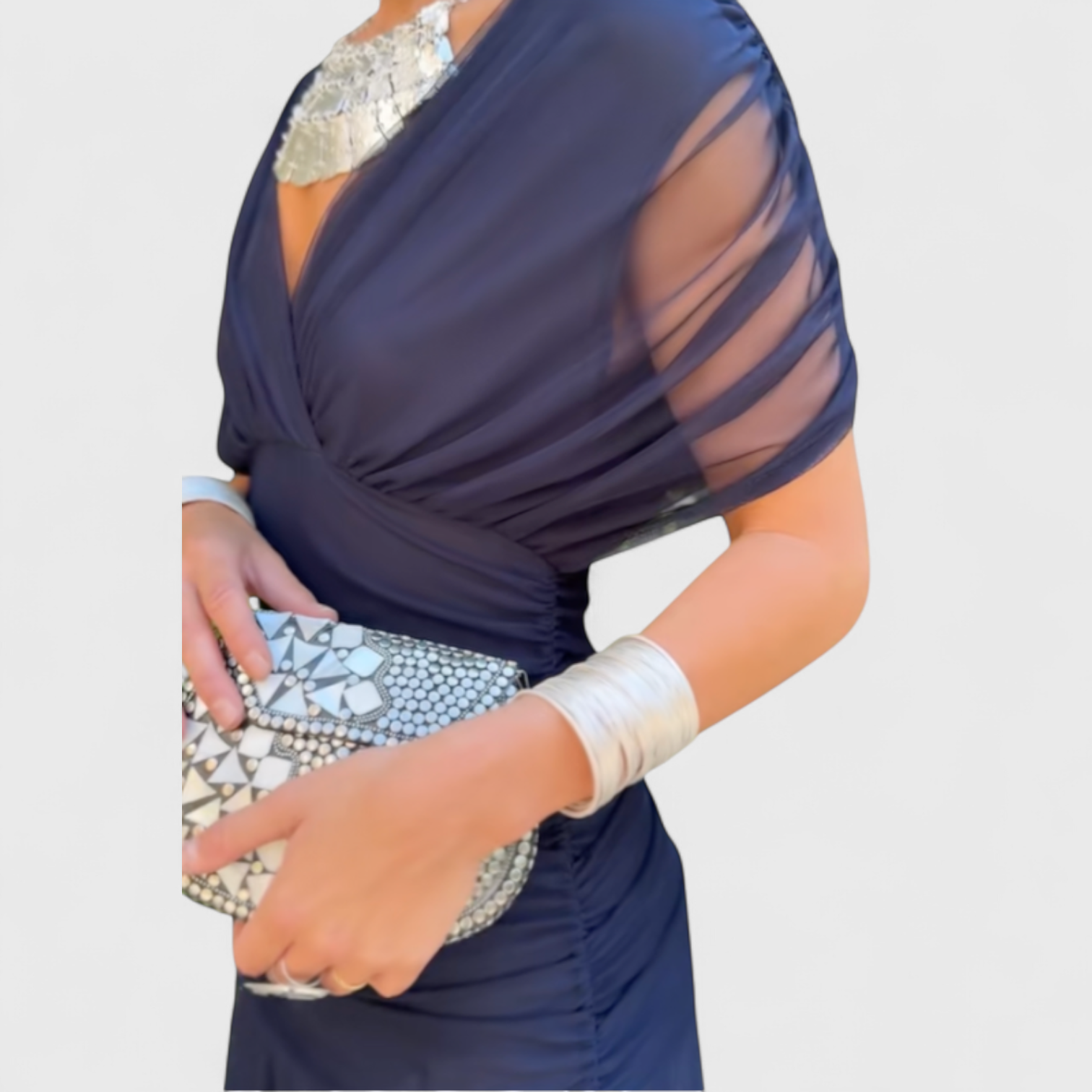 שמלת מקסי פרחונית של נגה