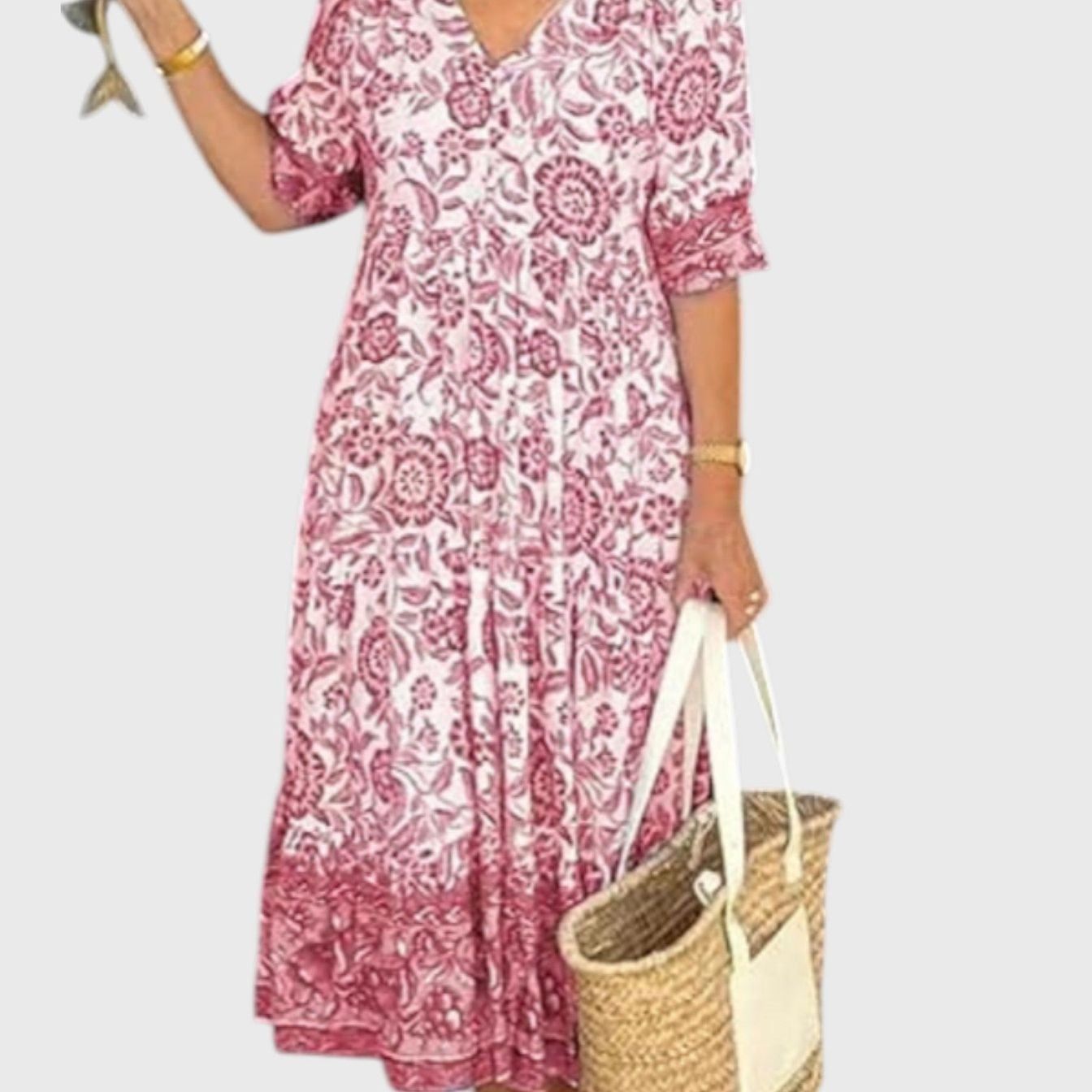 שמלת מידי פרחונית איירית של תמר