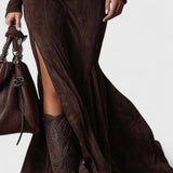 שמלת מקסי וינטג' עם חגורה של ליאור