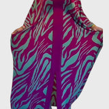 שמלת מקסי עם פסים פראיים