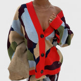 ז'קט סריג גיאומטרי של ירדן