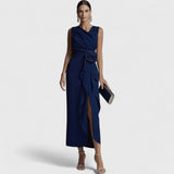 שמלת מידי סאטן של אינבר