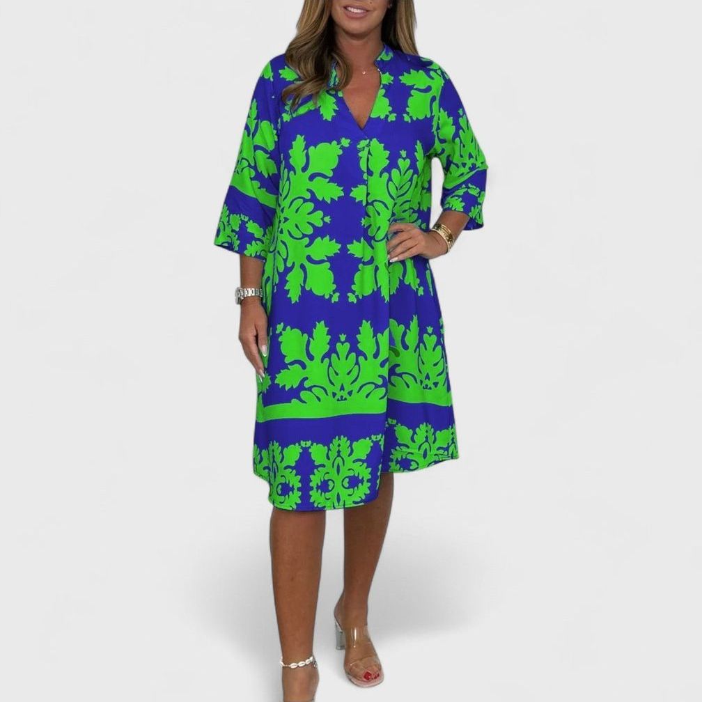 שמלת אביב זוהרת של יעל