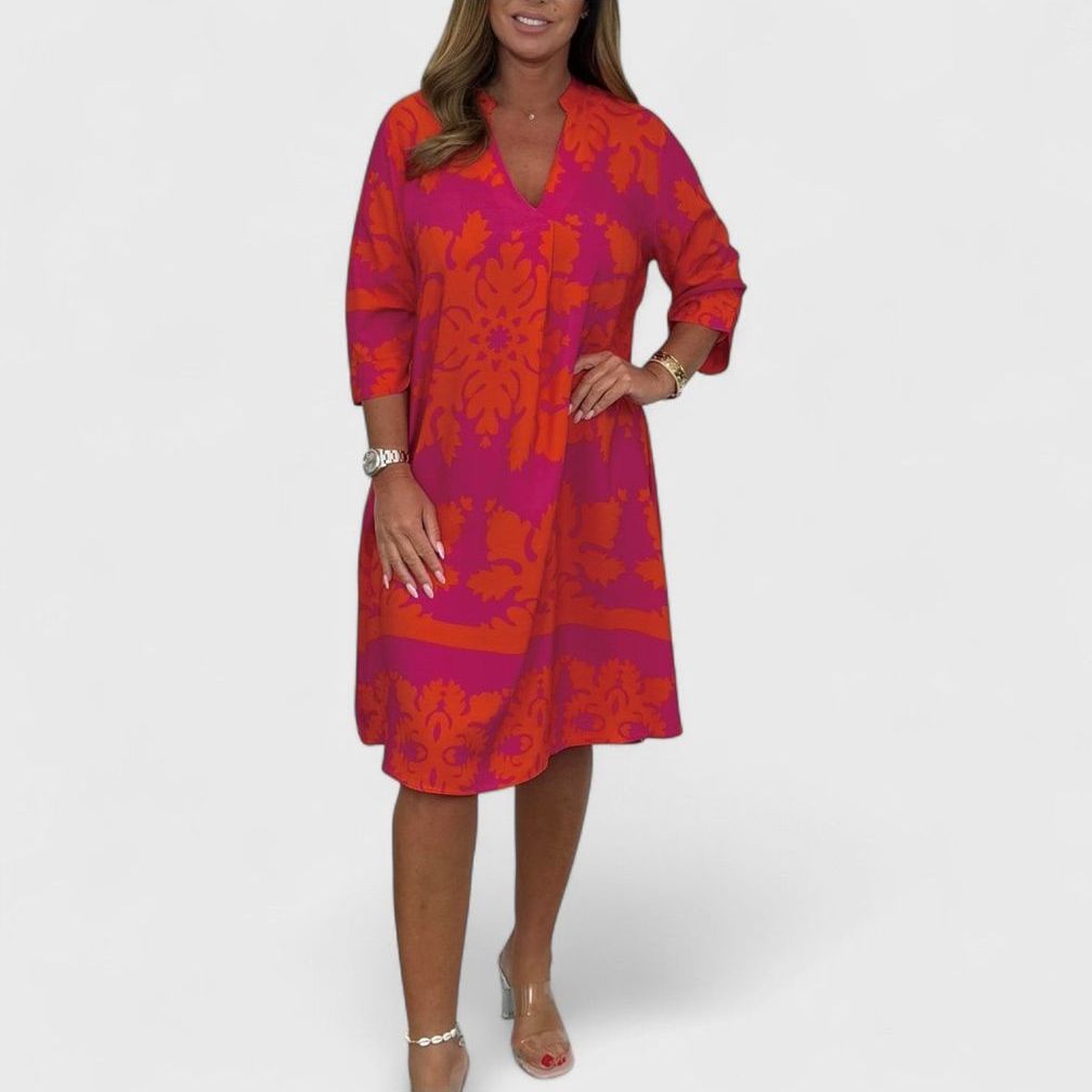 שמלת אביב זוהרת של יעל