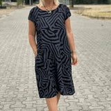 Dorothee - שמלת כותנה רכה עם כיסים בצדדים